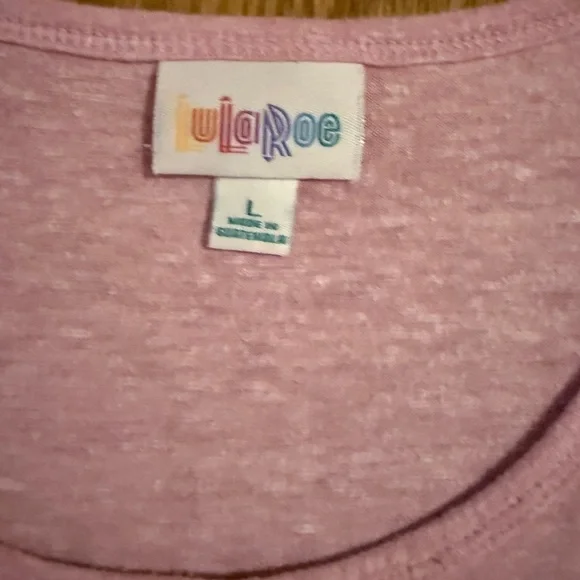 Pink and Red Lularoe Irma T-Shirts - Picture 4 of 9